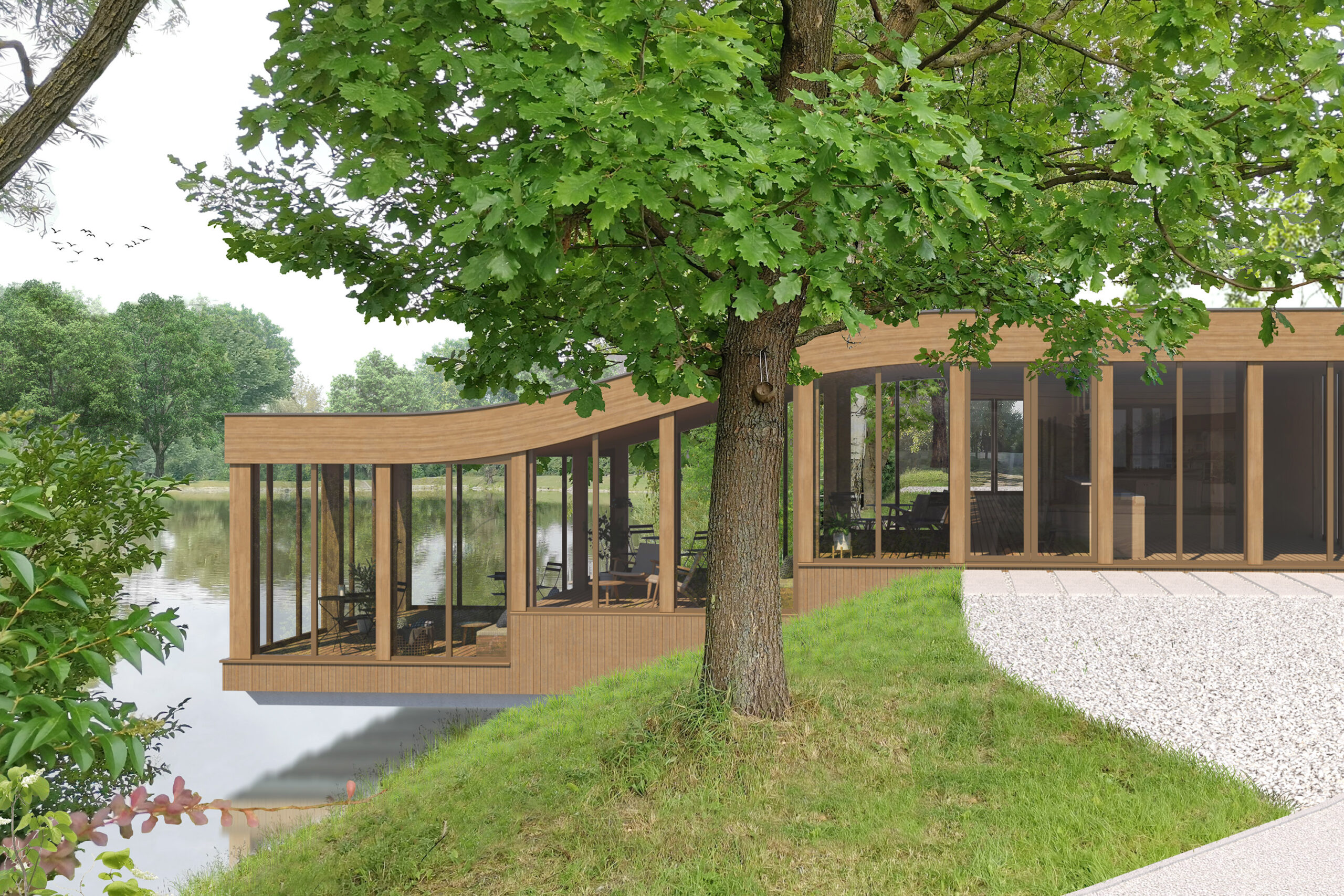Projekt ráta aj s neskorším dobudovaním návštevníckeho a rekreačného zázemia.