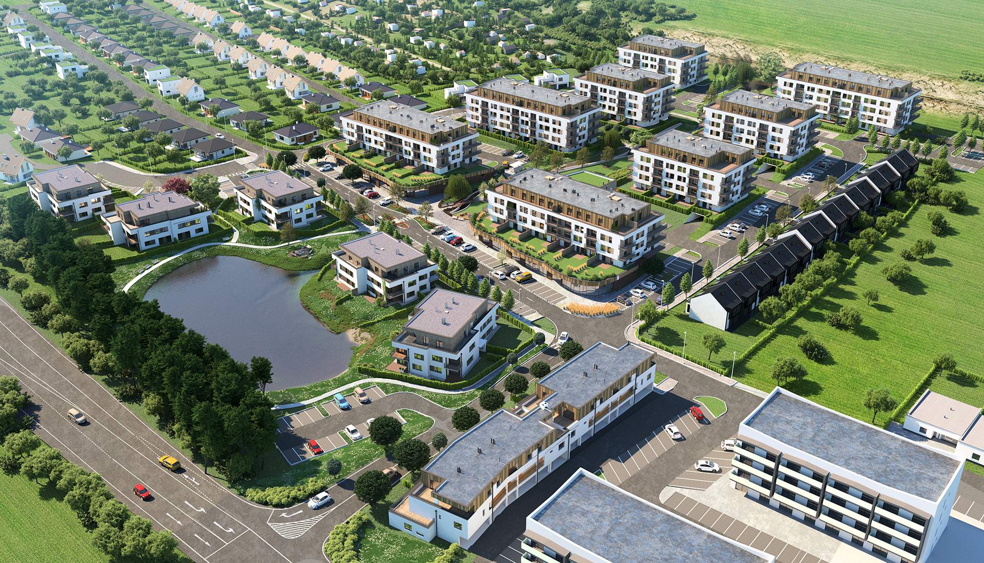 Vizualizácia vznikajúcej štvrte Nová Tehelňa, Senec nova-tehelna-senec