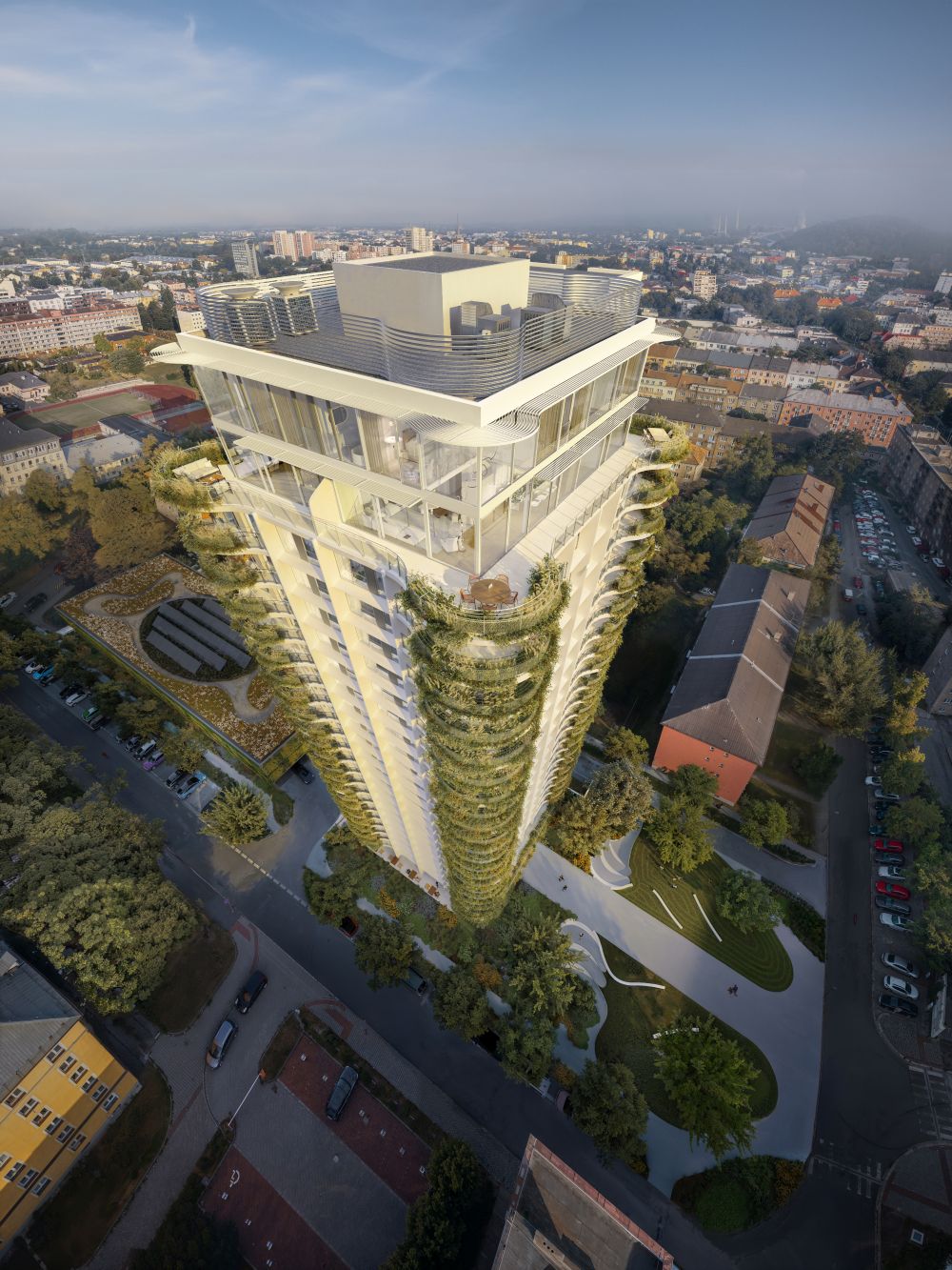 strecha Výška obytnej budovy bude 72 metrov - 22 nadzemných podlaží
