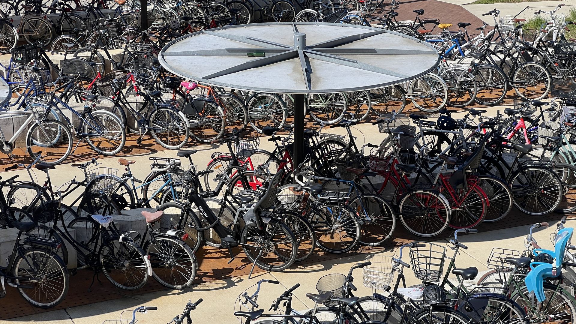 Potrebná organizácia a prestrešenie stojiska bicyklov