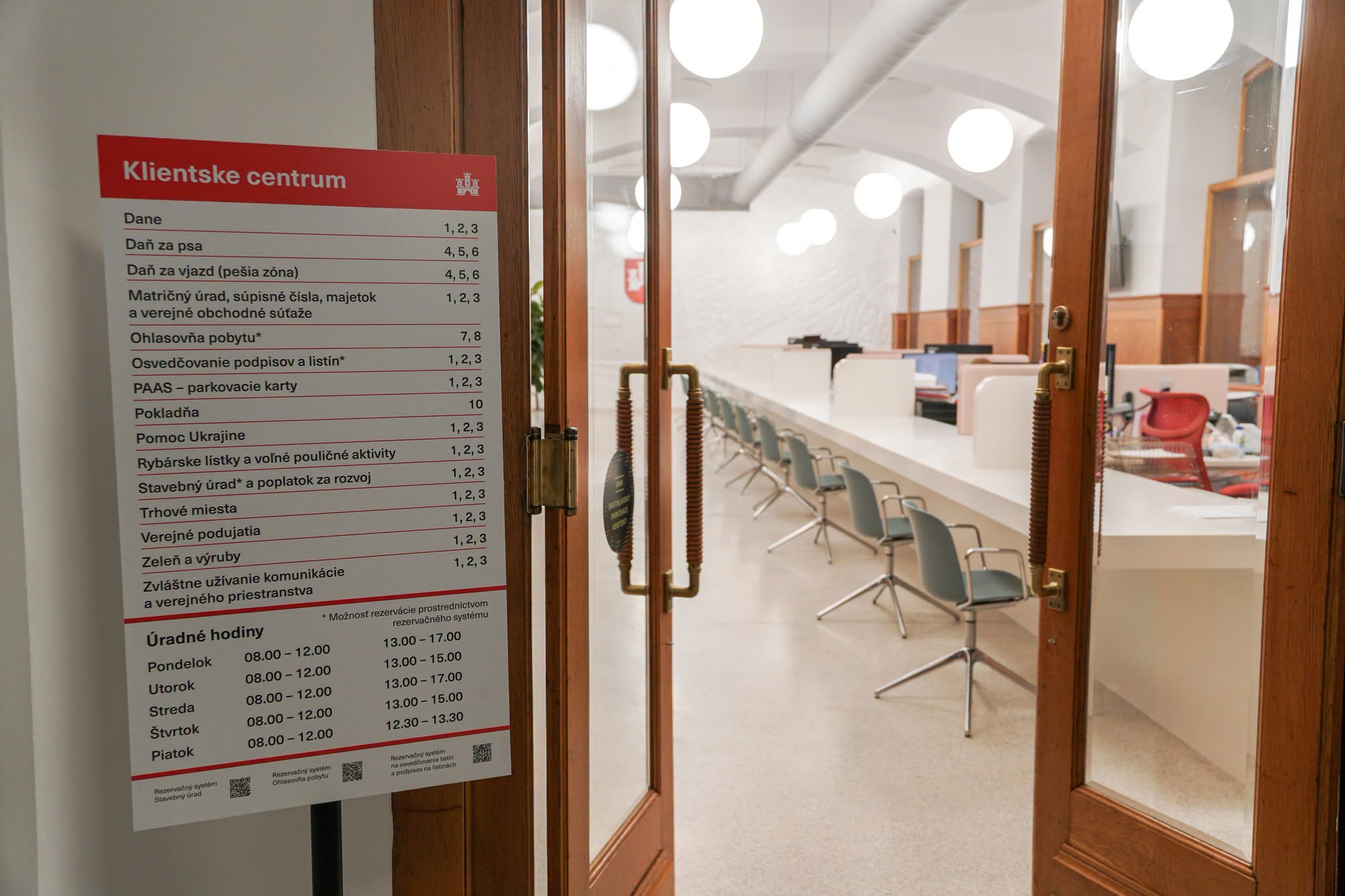 Nové klientske centrum v Jurenákovom Paláci, Bratislava-Staré mesto