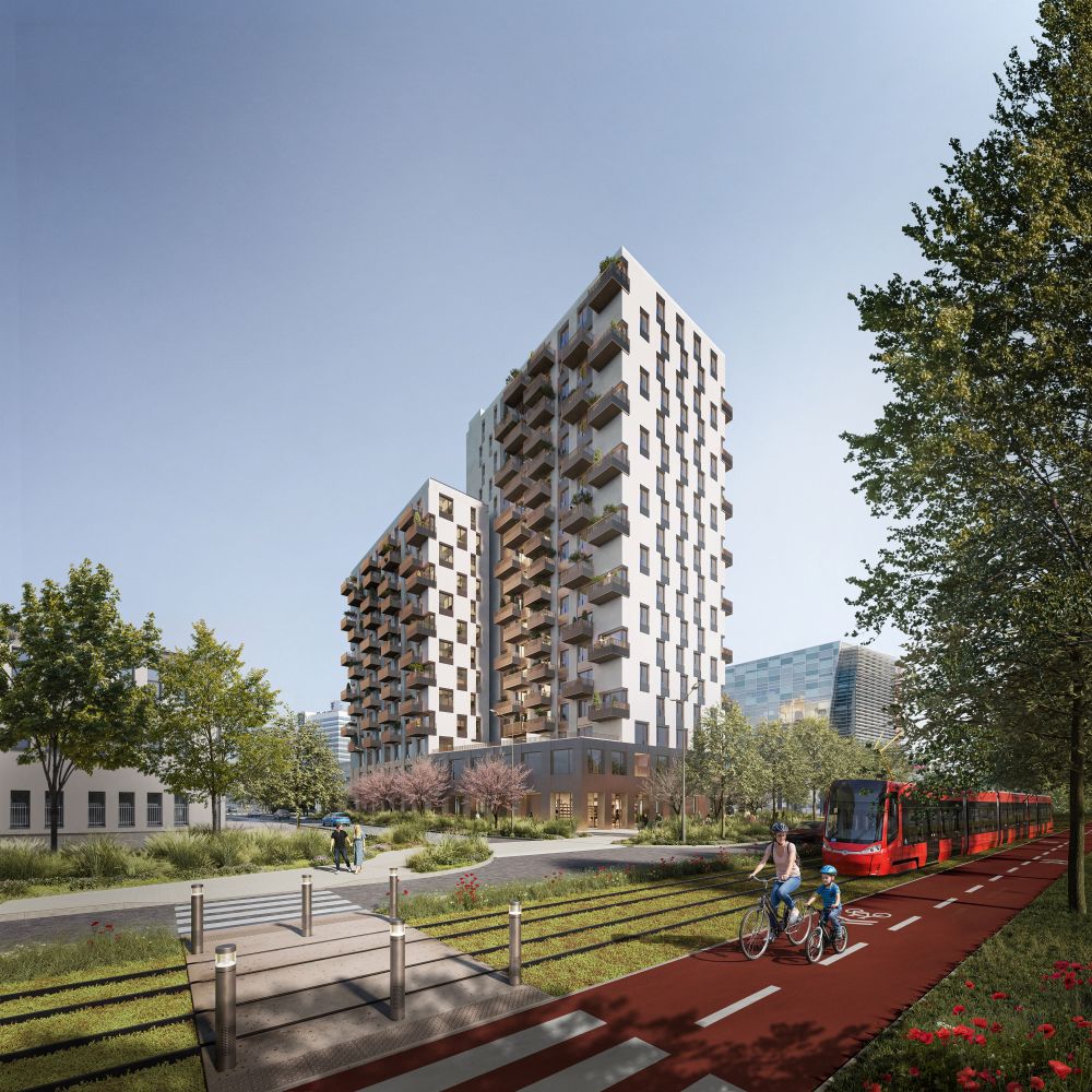 Brenner Residence sa bude nachádzať v blízkosti plánovanej električkovej trate Mlynské nivy bulvár
