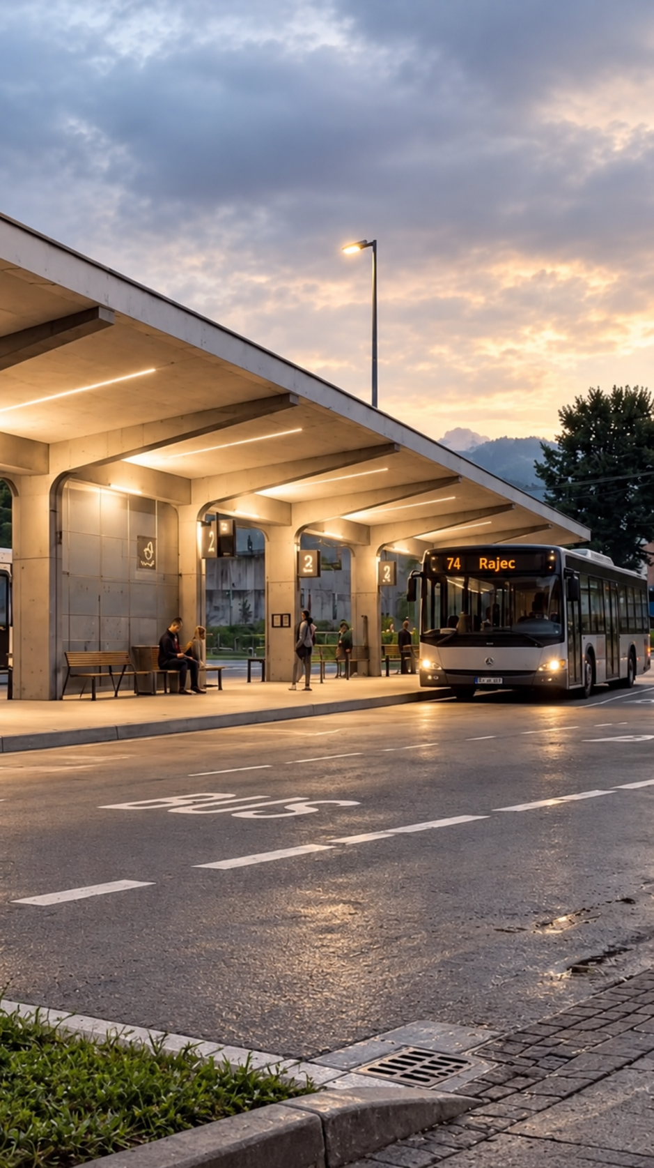 Nová autobusová stanica Rajec
