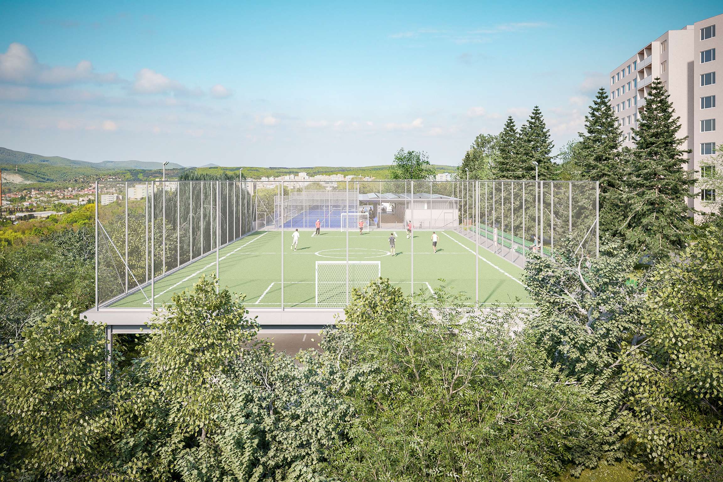 Revitalizácia verejného priestoru Benadova, Košice - Dargovských hrdinov verejny-priestor-benadova-kosice-revitalizacia-sportoviska-parkovanie
