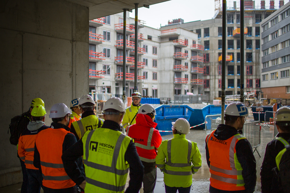 Obhliadka stavby Polyfunkčného súboru Zwirn 3, BIM onsite, 2023