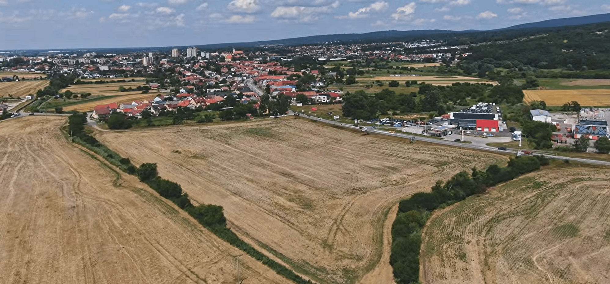 Aktuálny stav územia, na ktorom vyrastie OC Stupava