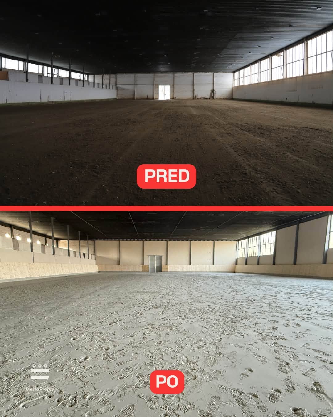Stará prešovská jazdecká hala dostáva novú podobu.