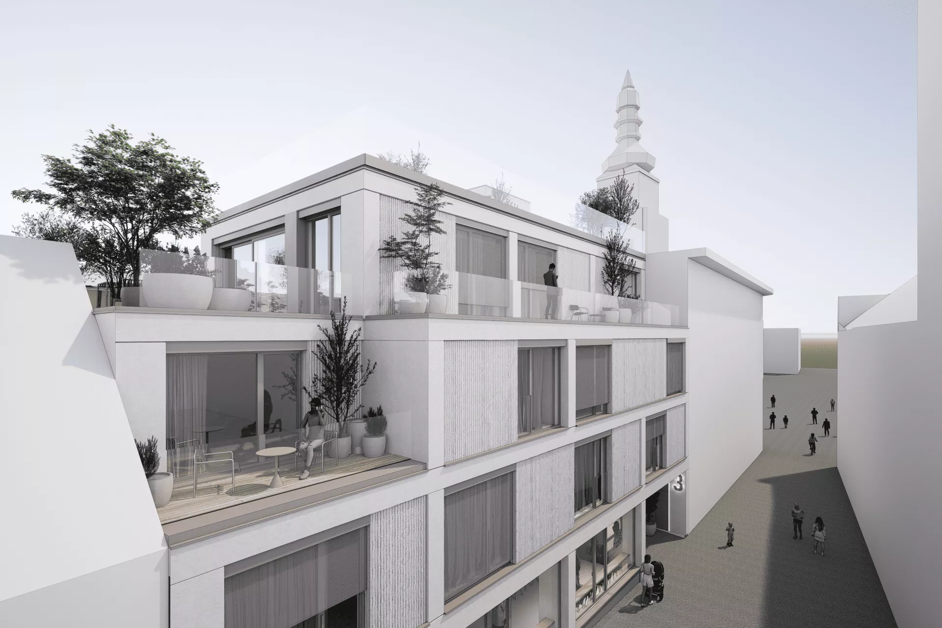 Súčasťou bytového domu bude celkovo 12 bytov a apartmánov.
