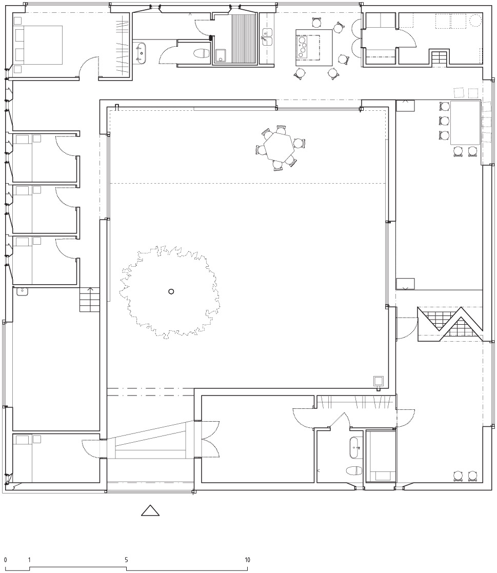 1 Atrium house plan Tham   Videgcrd