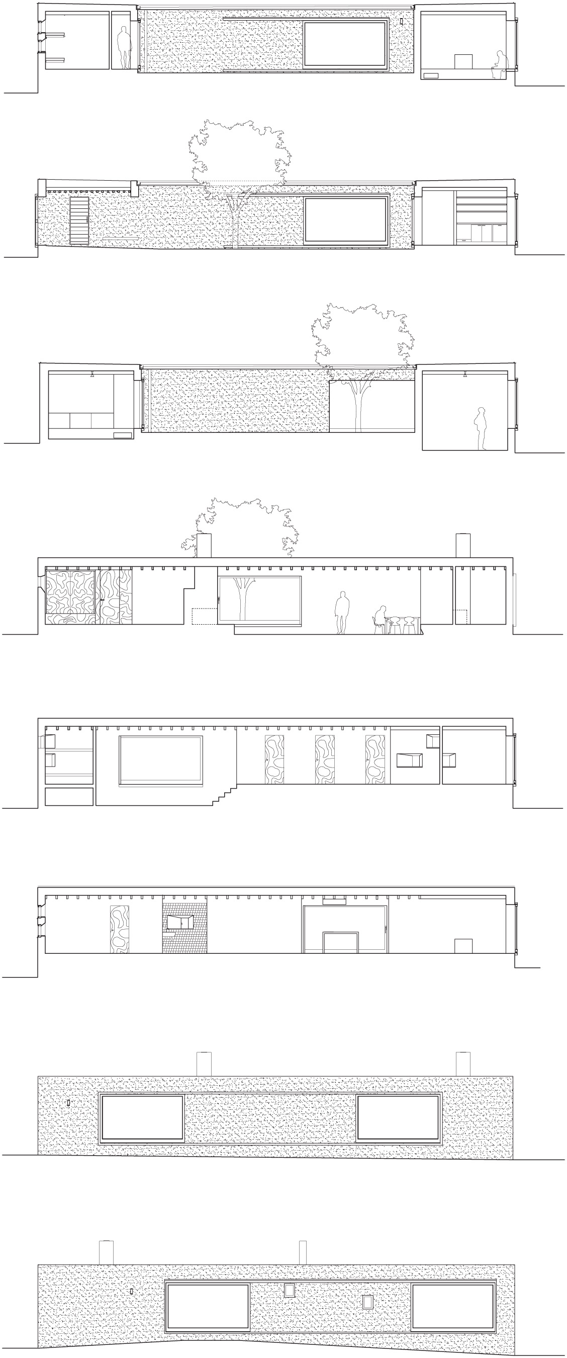 2 Atrium house facades sections Tham   Videgcrd