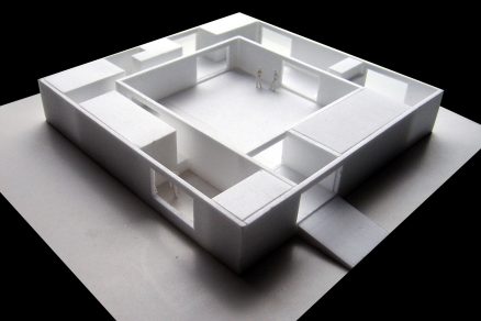 4 Atrium house study model