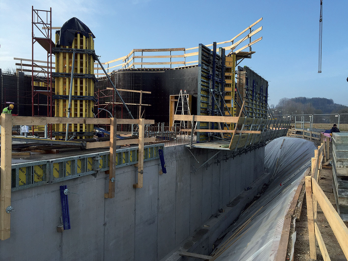Pohľad na výstavbu Domu chleba v rakúskom Astene