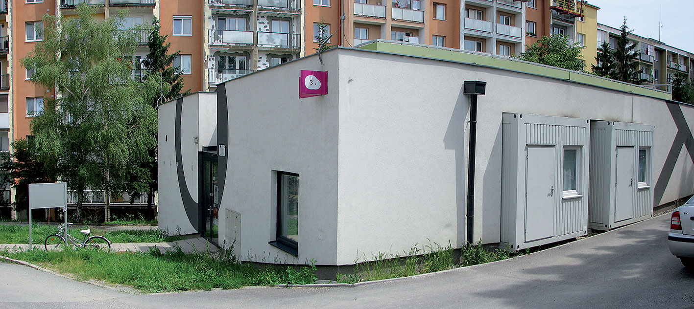 Výmenník Štítová ulica  Objekt sa využíva hlavne na rôzne výtvarné aktivity a diskusie.