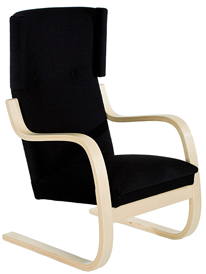 Nápadité kreslá Armchair 400 a 401 (dizajn: Alvar Aalto, 1936, 1933)