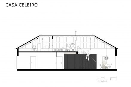 BarnHouse longitudinal section