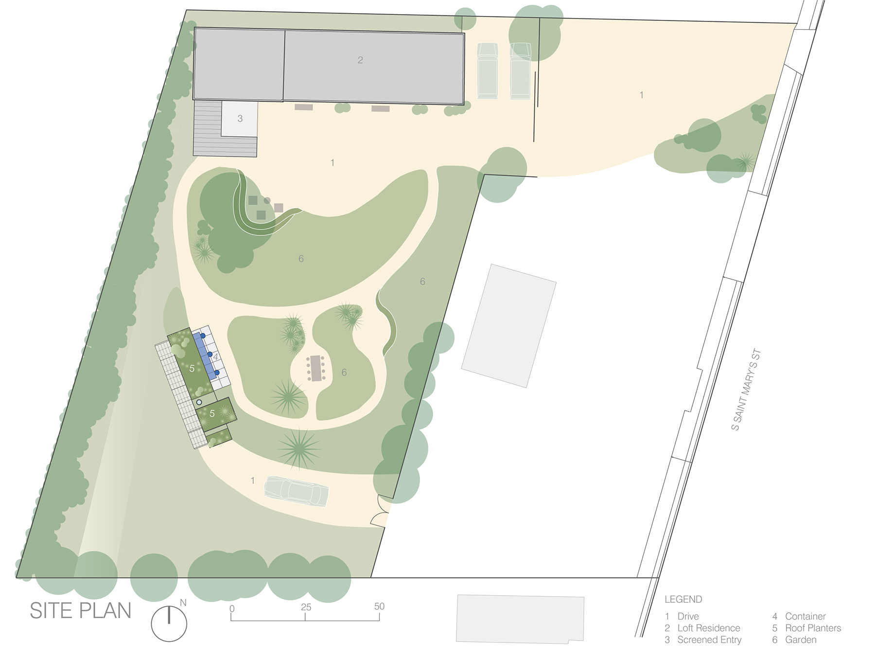 Container Guest House Site Plan