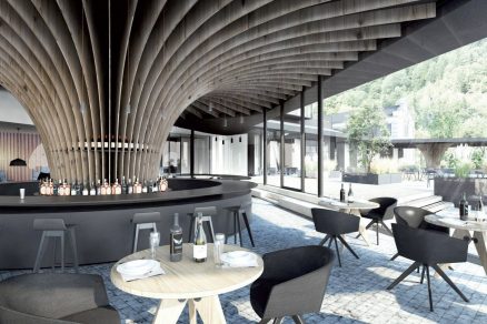 3. ranajkovy bar  lounge Kursalon Trencianske Teplice Vizualizacia BEEF Architekti