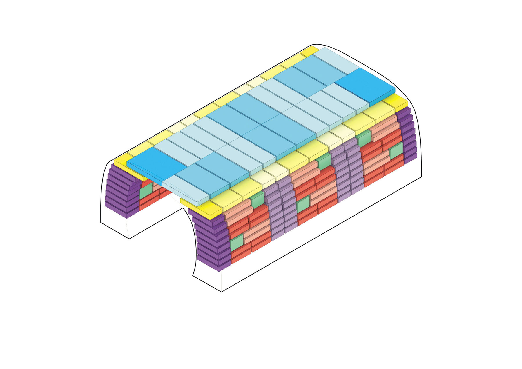 06 det2 Markthal Rotterdam   diagram apartmenttypes  T  MVRDV