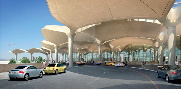 projekt,Queen Alia,letisko,strecha