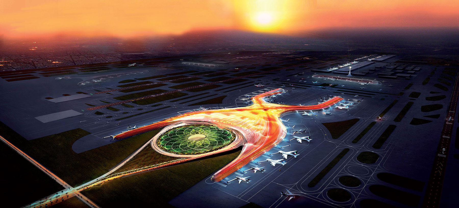 Nové letisko s pôdorysom v tvare X privíta prvých pasažierov v roku 2020.