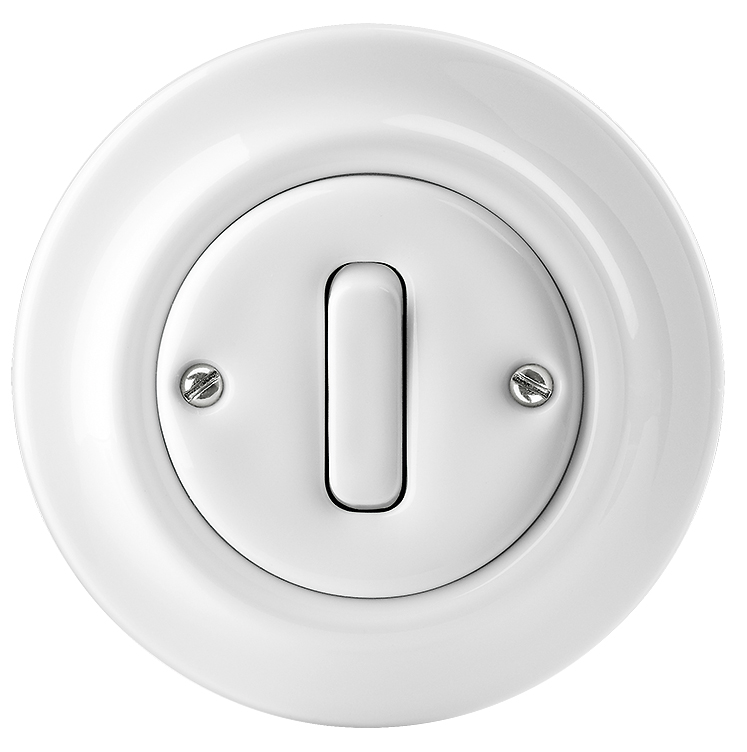 Decento    white porcelain switch