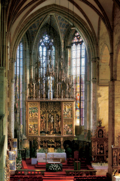 LevočaHlavný oltár v Chráme sv. Jakuba,dielo Majstra Pavla z Levoče