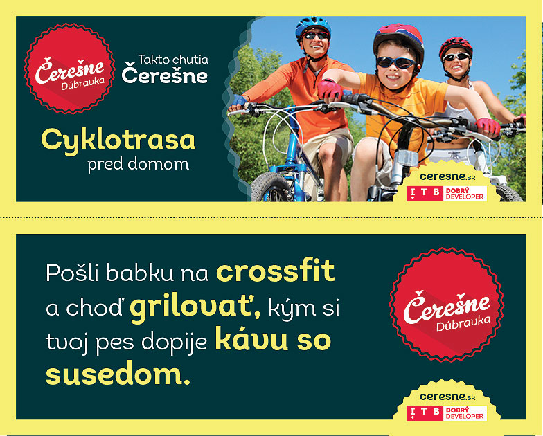 ČEREŠNE Aj vďaka úspešnému marketingu najpredávanejší projekt v Dúbravke v roku 2015. Od vytvorenie názvu po celkovú komunikačnú stratégiu, ktorá v sebe spája odvážnu drzosť s jasnými benefitmi.