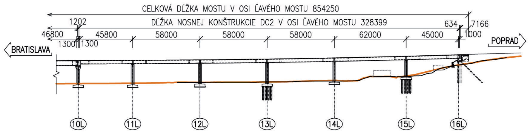 Obr. 5  Pozdĺžny rez, dilatačný celok 2