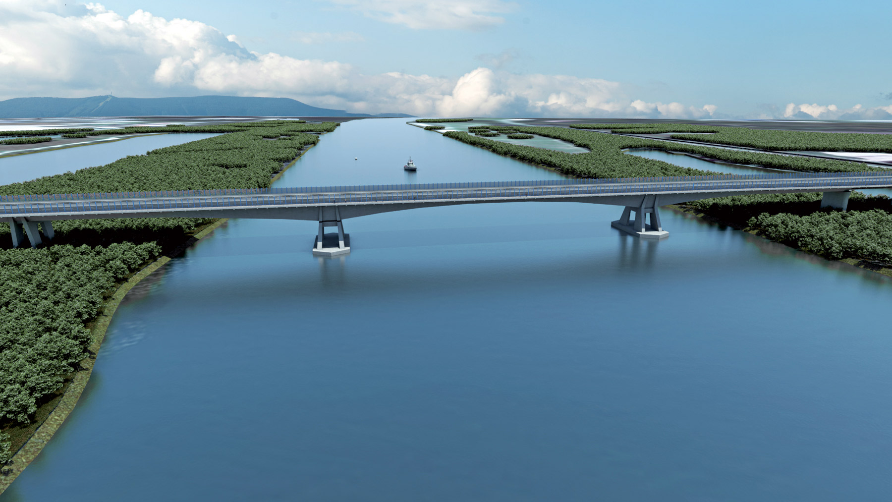 Vizualizácia mosta cez Dunaj