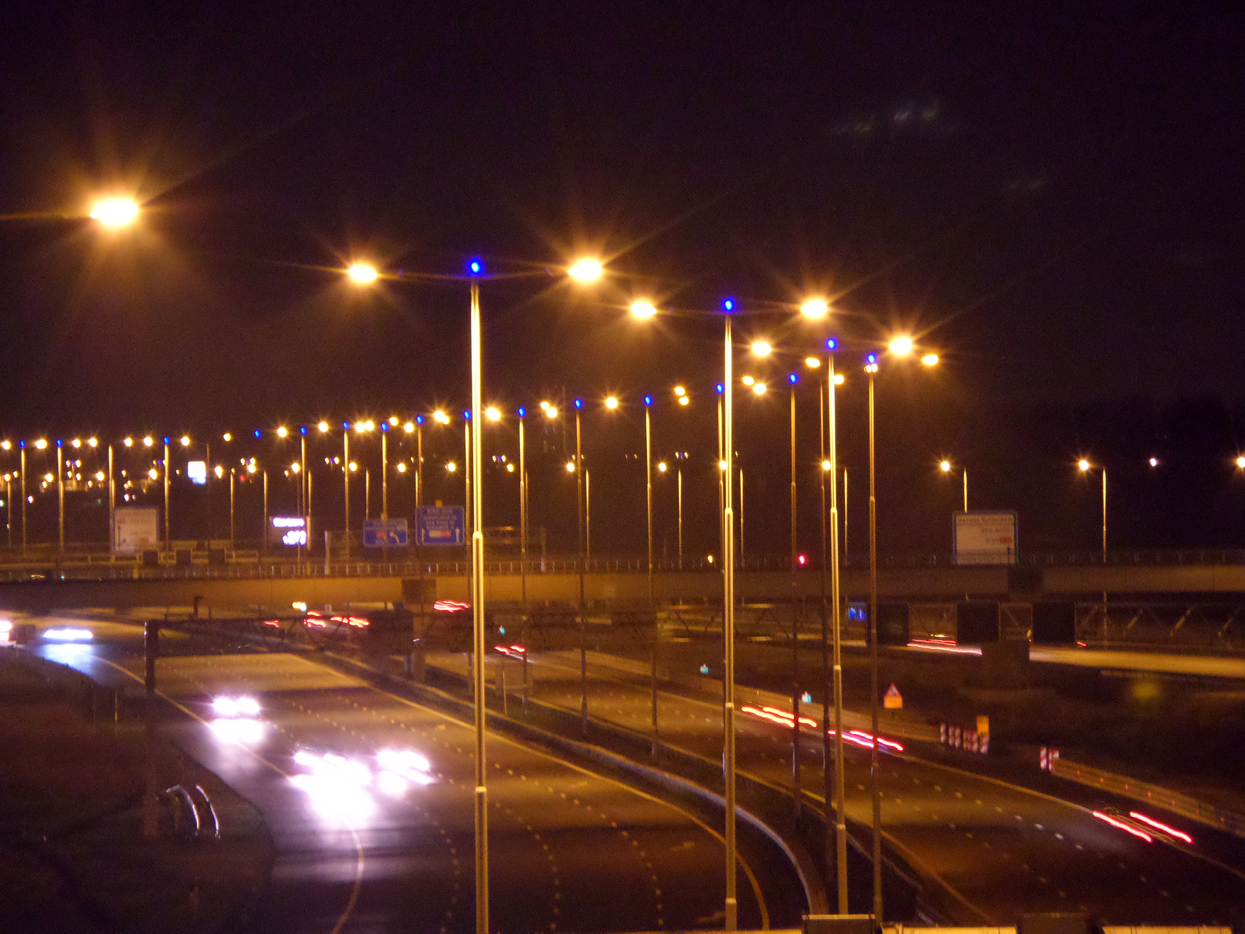 Osvetlenie holandských diaľnic