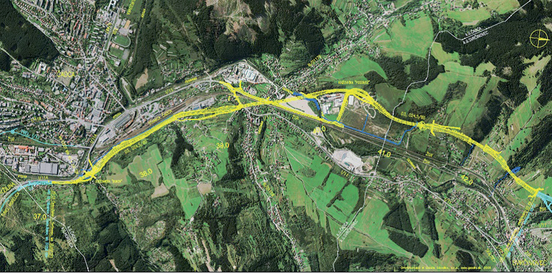 Obr. 1 D3 Čadca, Bukov – Svrčinovec