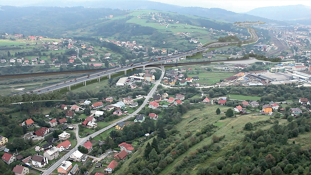 Obr. 2 Vizualizácia mosta 205-00 Estakáda Podzávoz v km 39,600 D3