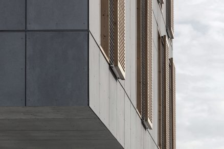 6 EQUITONE facade panels Mortsel city square