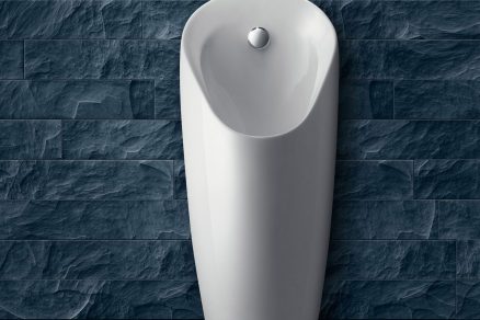 Urinal Preda integrated control key visual at grey wall.tif bigview