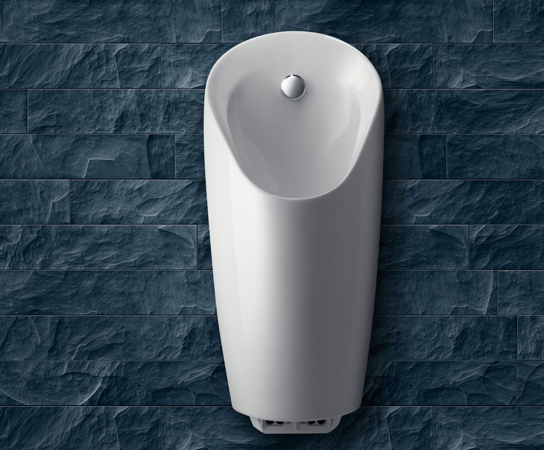 Urinal Preda integrated control key visual at grey wall.tif bigview