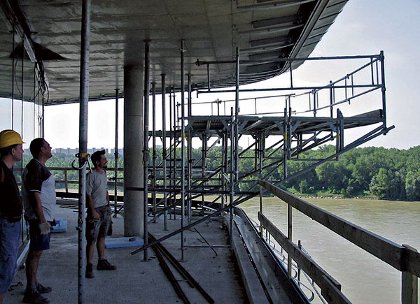 lešenie, RiverPark