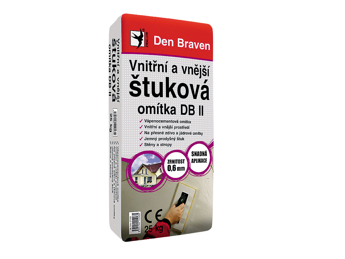 Vonkajšia a vnútorná štuková omietka DB II