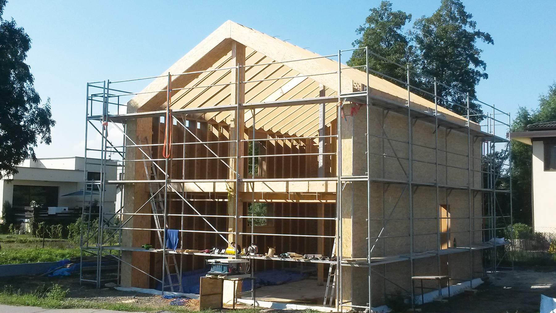 Proces výstavby modelového rodinného domu