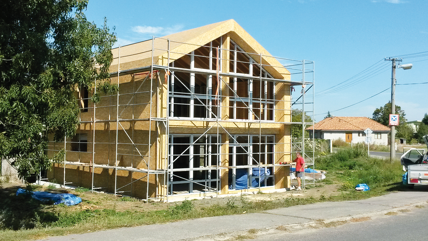 Proces výstavby modelového rodinného domu