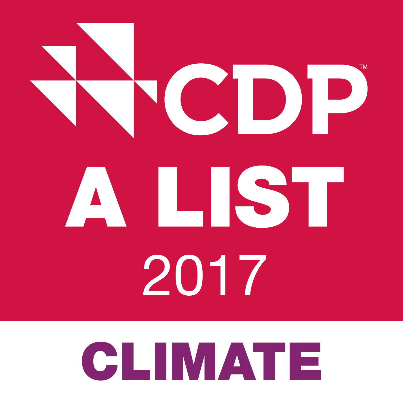CDP A List Climate Stamp