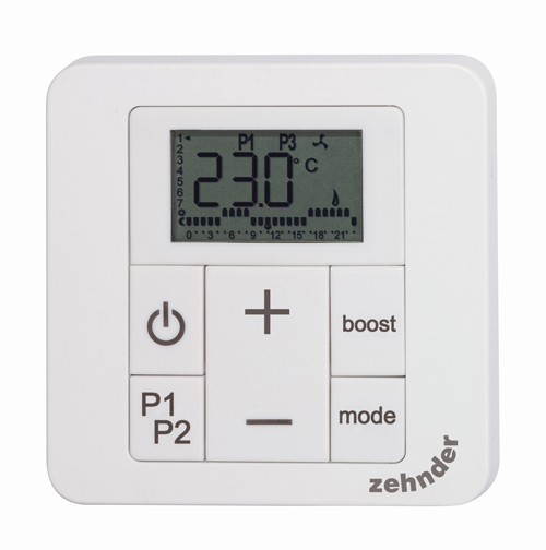 Zehnder RAD control panel model 2 white Print 61348