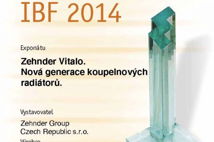 IBF 2014 diplom zlata medaile Zehnder Vitalo