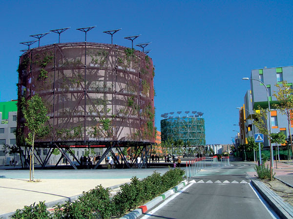 Bytové domy v Madride: Inteligentné stromy