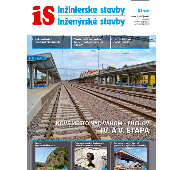 casopis inzinierske stavby inzenyrske stavby 1 2013 v predaji