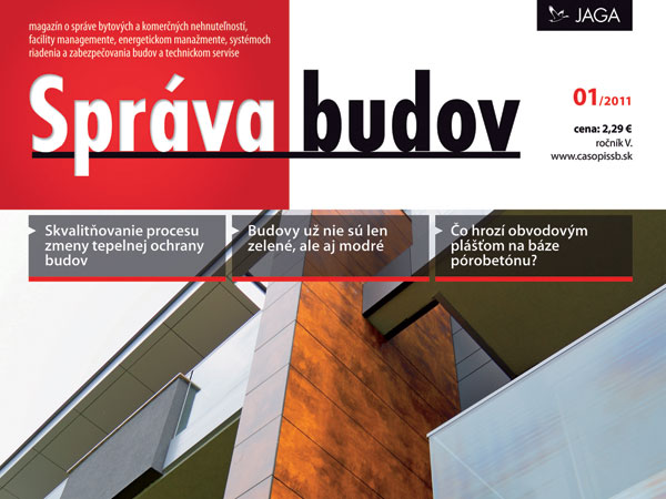 Časopis Správa budov 1/2011 v predaji