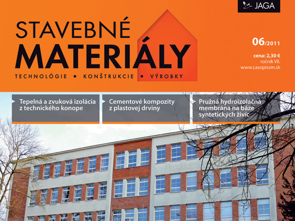 casopis stavebne materialy 6 2011 v predaji