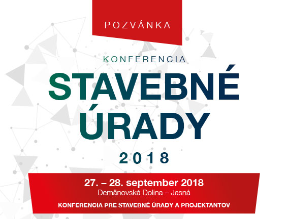 Pozvánka na konferenciu Stavebné úrady 2018