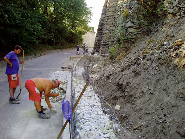 Projektovanie a výstavba gabionových konštrukcií