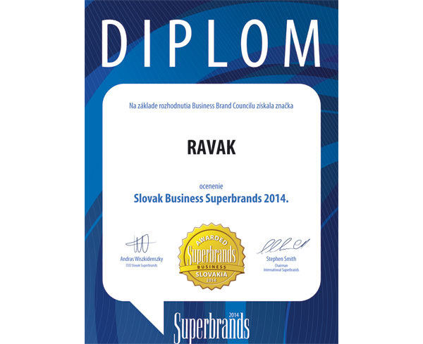 ravak ziskal ocenenie business superbrands