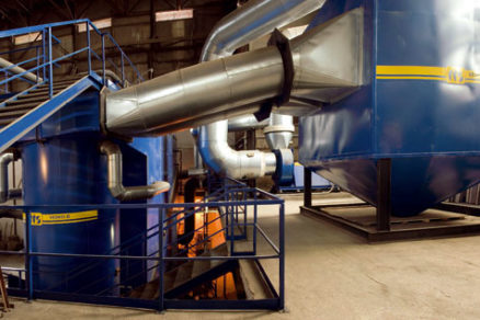 Výroba tepla v horúcovodnom kotle VESKO B – 8 MW s využitím biomasy